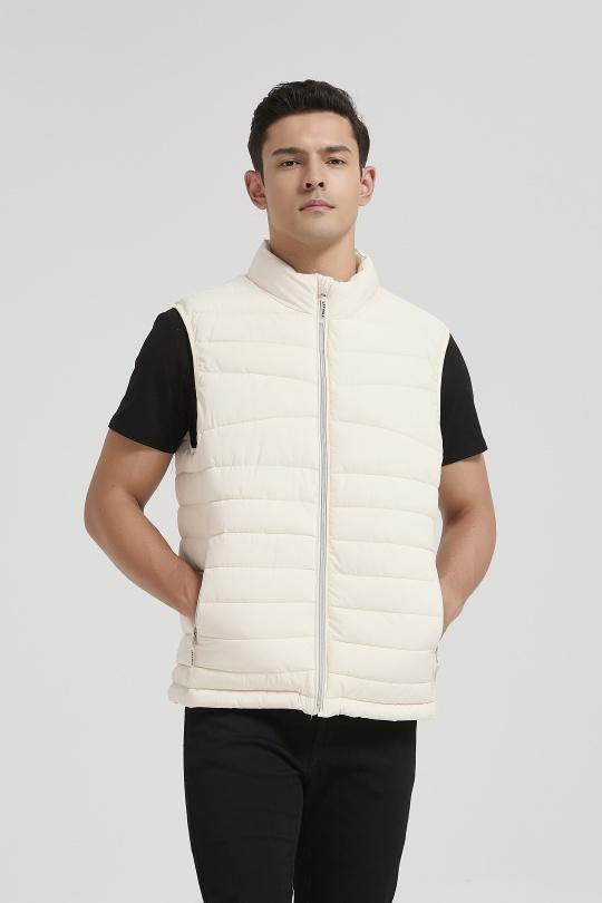 Down jackets Men Beige KYMAXX 5369-108 Efashion Paris