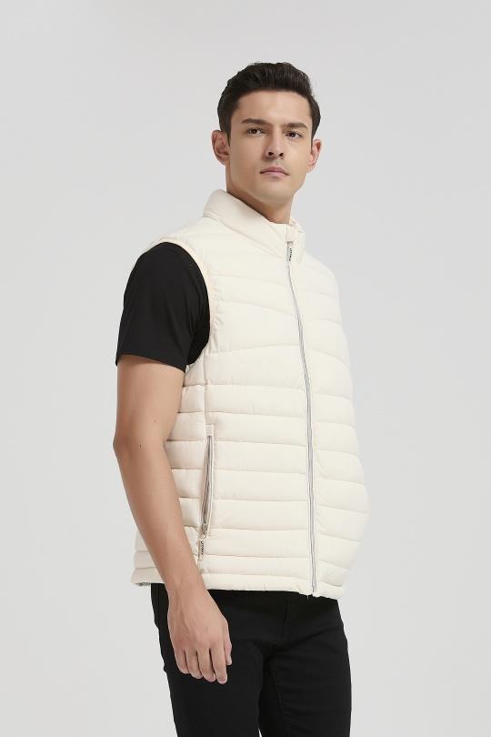 Down jackets Men Beige KYMAXX 5369-108 Efashion Paris