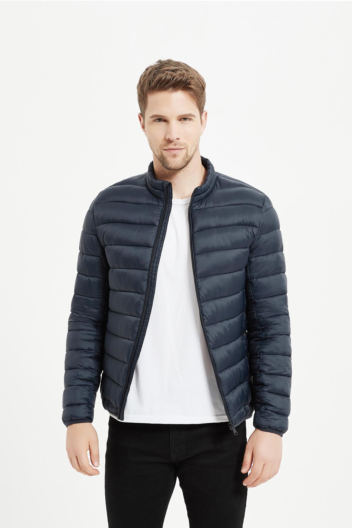 Doudounes Homme Bleu foncé KYMAXX 147-26 #c Efashion Paris