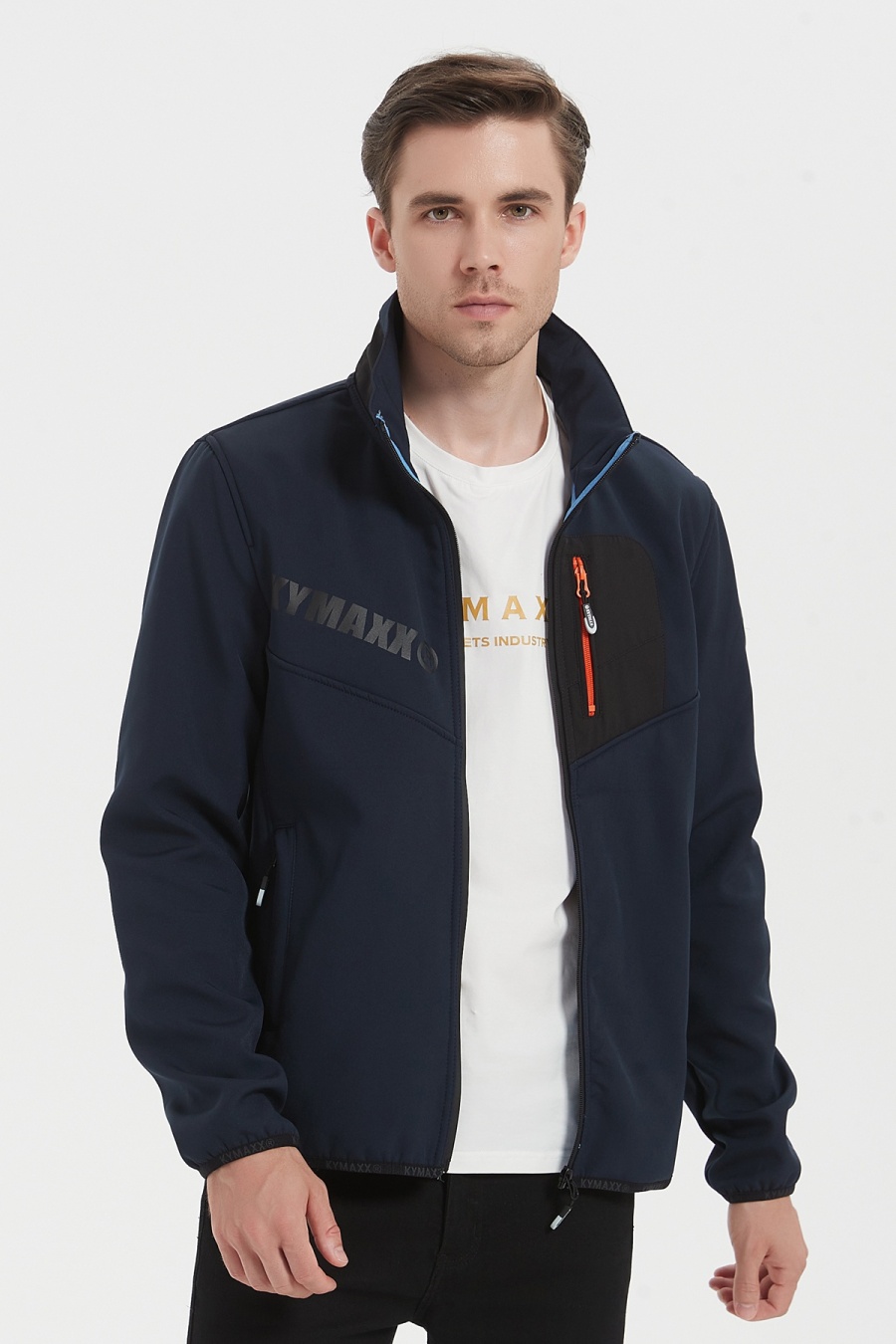 jacket Men Navy blue KYMAXX 5209-2 #c Efashion Paris