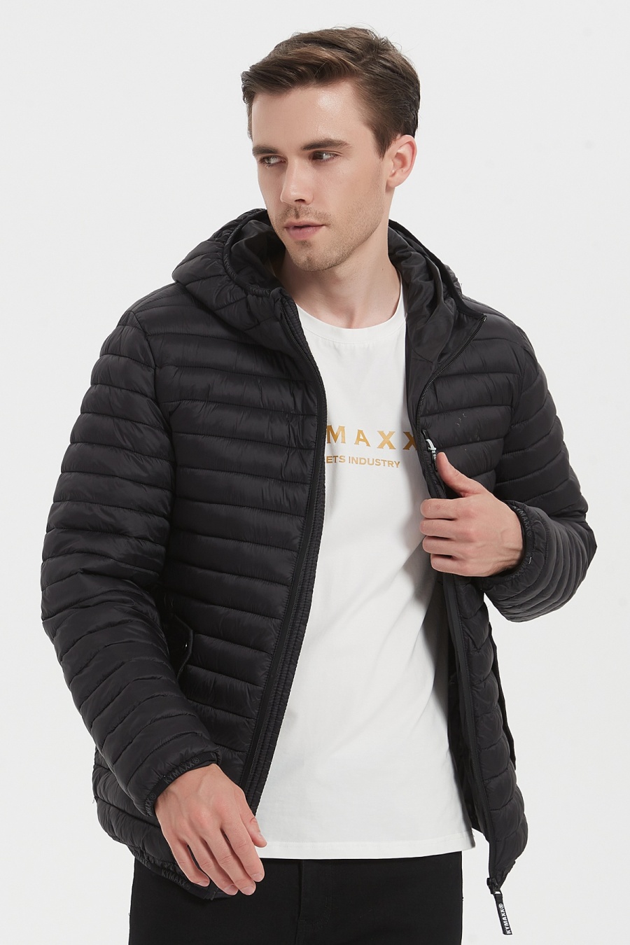 Down jackets Men Black KYMAXX 5177-1 #c Efashion Paris