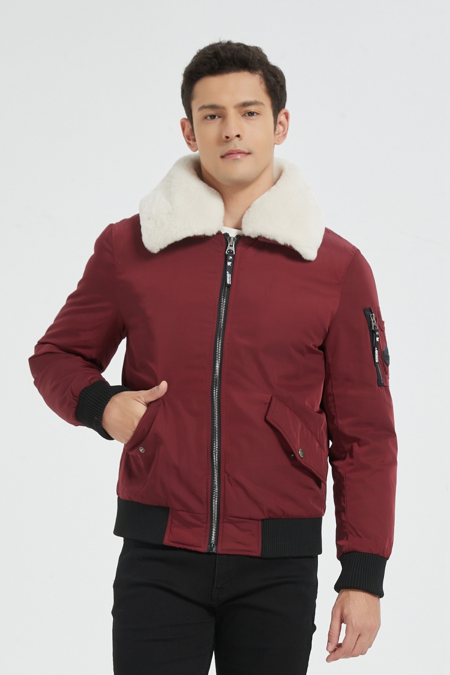 chaqueta Hombre Burgundy KYMAXX 5270-10 #c Efashion Paris