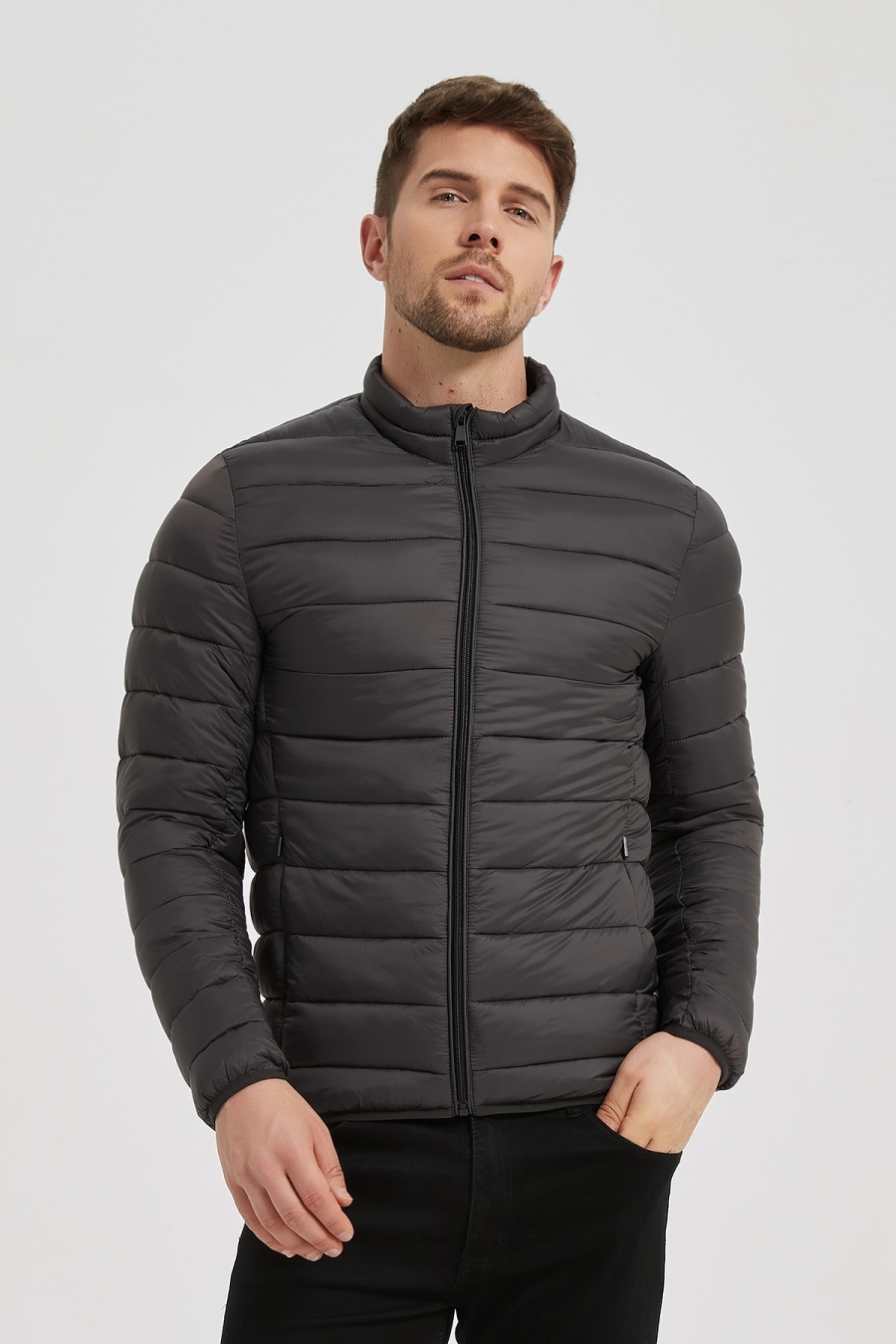 Doudounes Homme Gris foncé KYMAXX 147-25-KYMAXX #c Efashion Paris