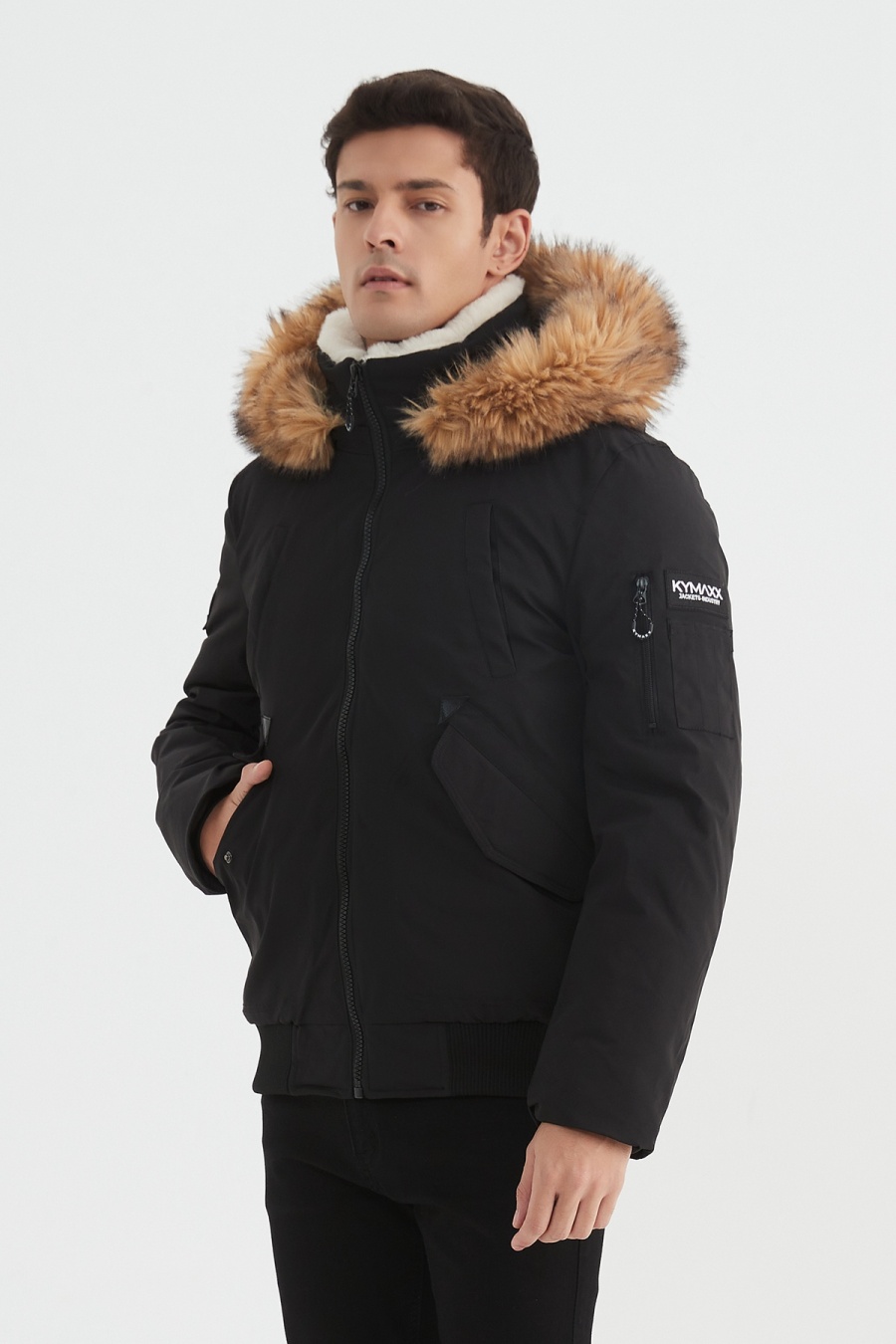 Blouson Homme Noir KYMAXX 5276-1 #c Efashion Paris