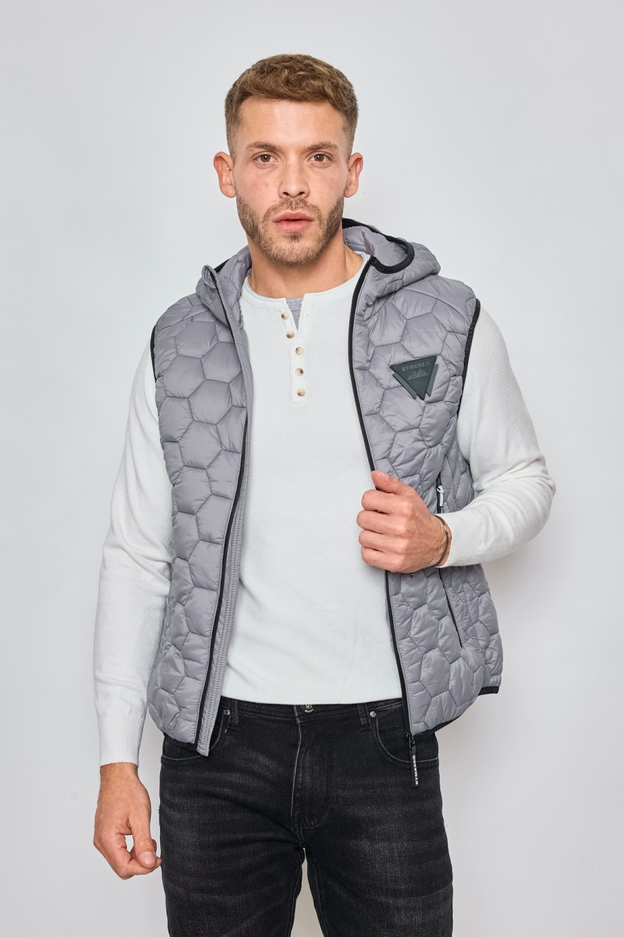 Doudounes Homme Gris KYMAXX 5188-7 #c Efashion Paris