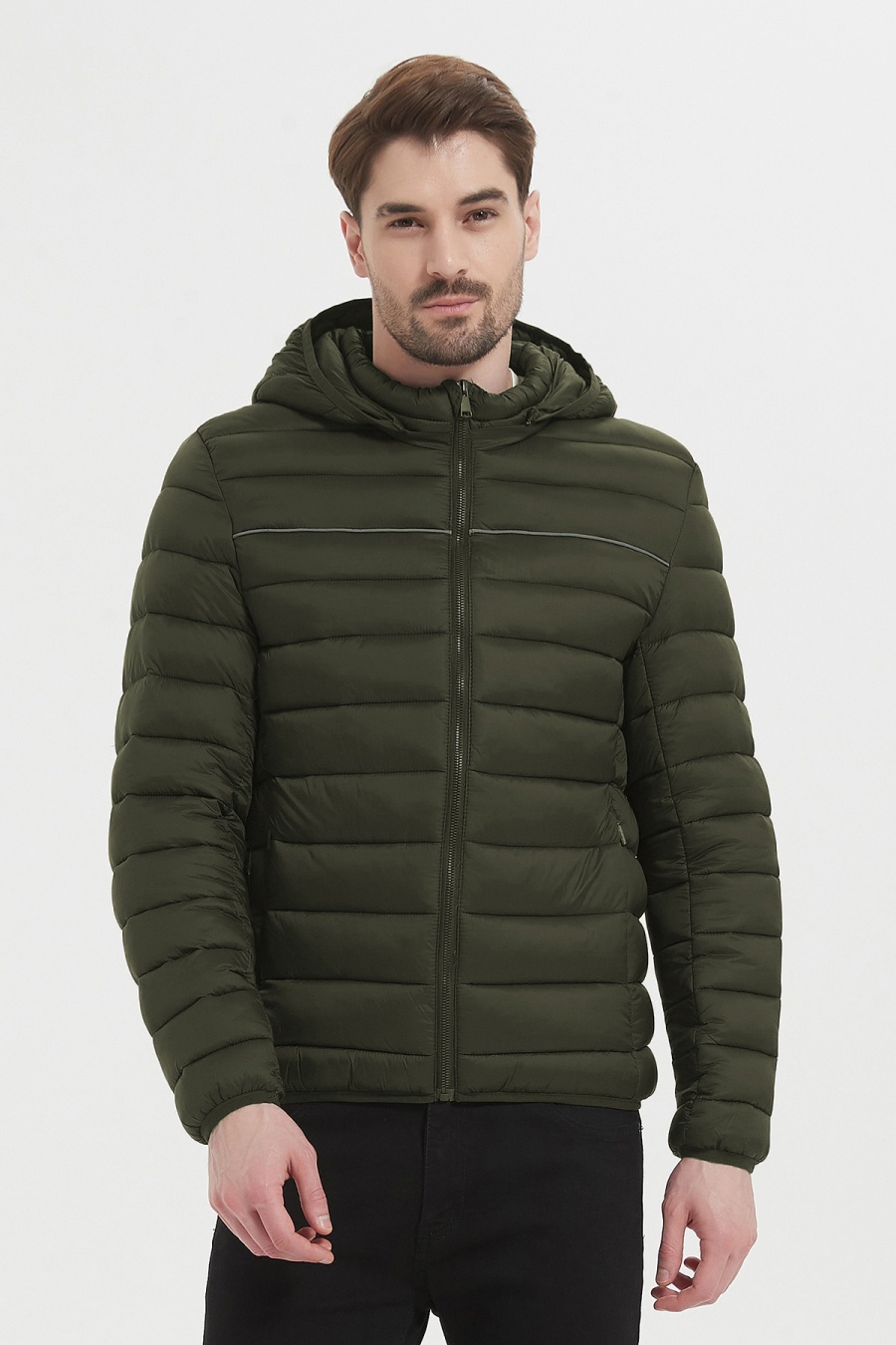 Doudounes Homme Vert foncé KYMAXX 5200-29 #c Efashion Paris