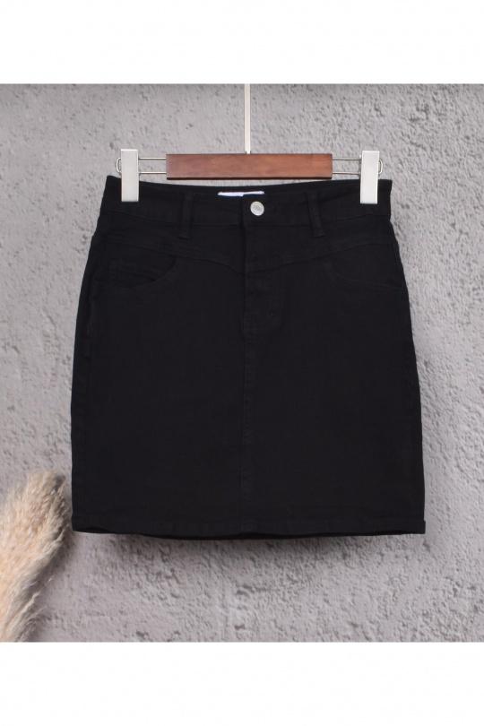 LCW Vision Jupe Crayon Unie à Taille Zippée pour Femmes -S3I726Z8-RQL