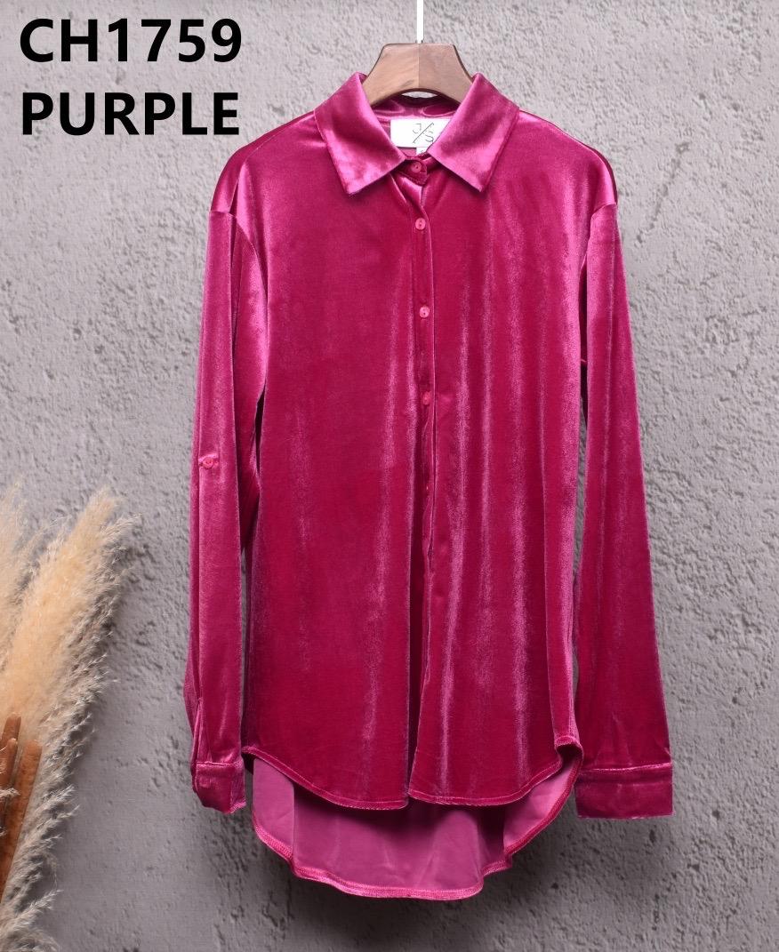 Chemises Femme Violet Js Millenium CH1759 #c Efashion Paris