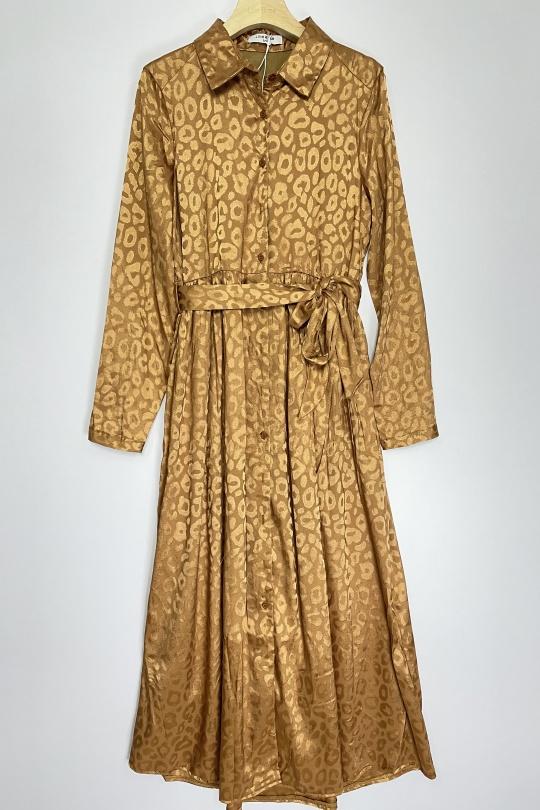 Maxi dresses Women Camel LILIEROSE 11464 Efashion Paris