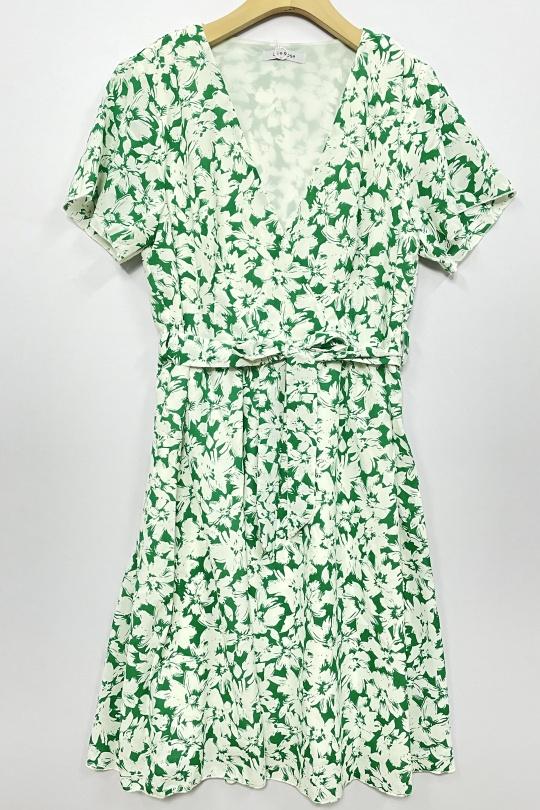 Robes courtes Femme Vert LILIEROSE 10856-1 Efashion Paris