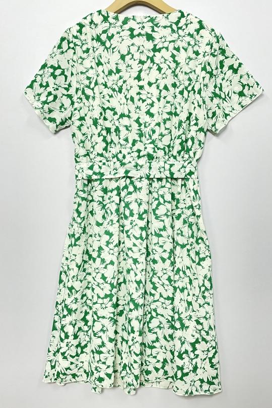 Robes courtes Femme Vert LILIEROSE 10856-1 Efashion Paris