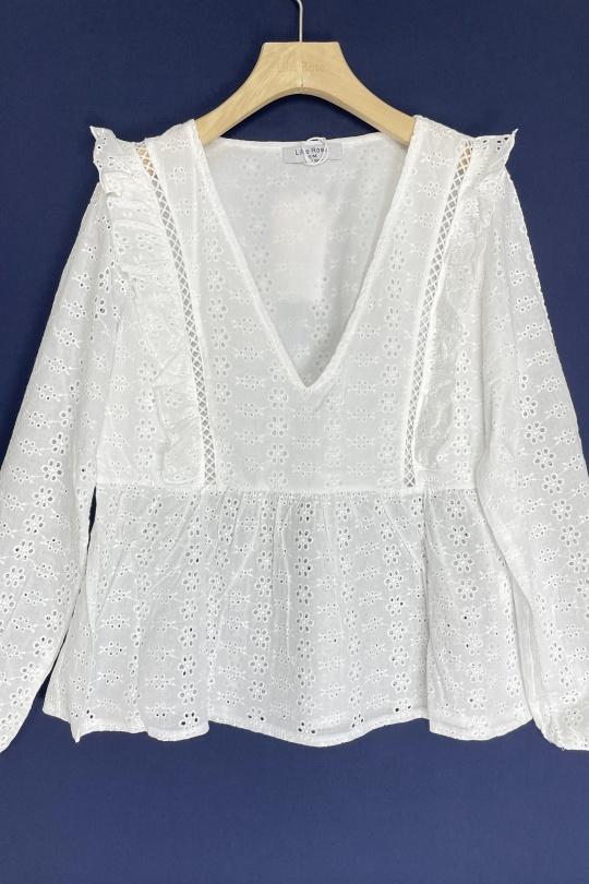 Camicette Donna White LILIEROSE 11917 Efashion Paris