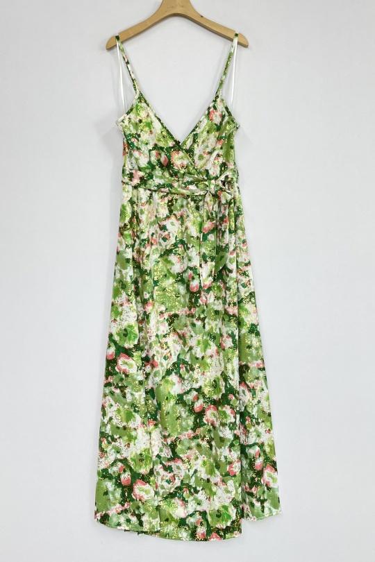 Maxi dresses Women Green LILIEROSE 14515 Efashion Paris