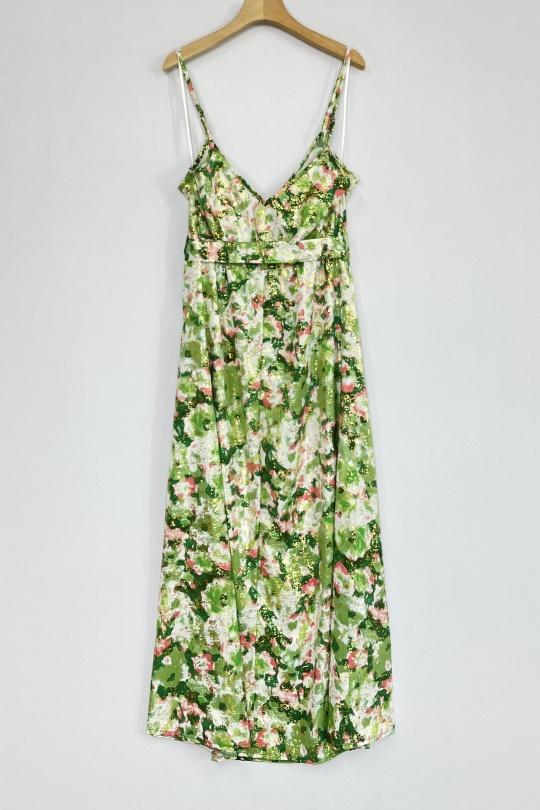 Maxi dresses Women Green LILIEROSE 14515 Efashion Paris