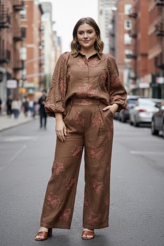 Pantalons Femme Choco LILIEROSE LP16581 Efashion Paris
