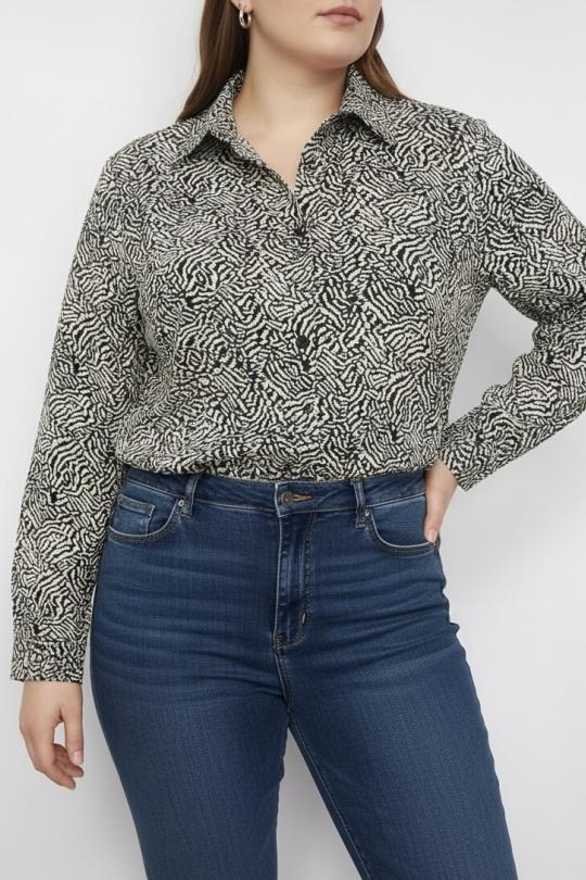 Chemises & blouses Femme Noir LILIEROSE LP13014 Efashion Paris