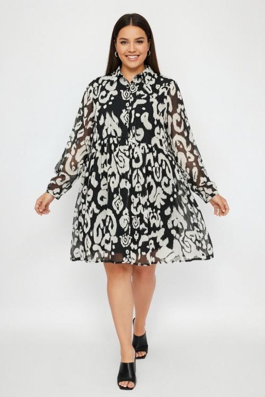 Robes & Combinaisons Femme Noir LILIEROSE LP16568 Efashion Paris