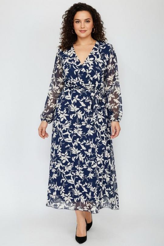 Robes & Combinaisons Femme Bleu LILIEROSE LP16546 Efashion Paris