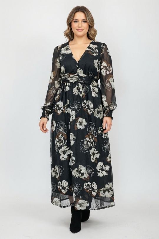 Robes & Combinaisons Femme Noir LILIEROSE LP16033 Efashion Paris