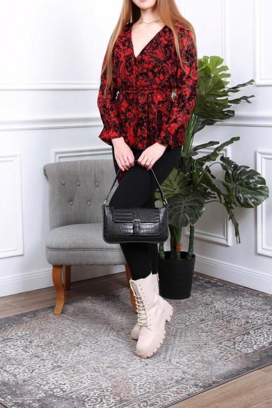 Top Donna Burgundy LILIEROSE 10290 Efashion Paris