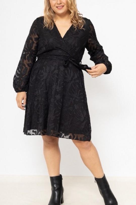 Robes & Combinaisons Femme Noir LILIEROSE LP11527 Efashion Paris