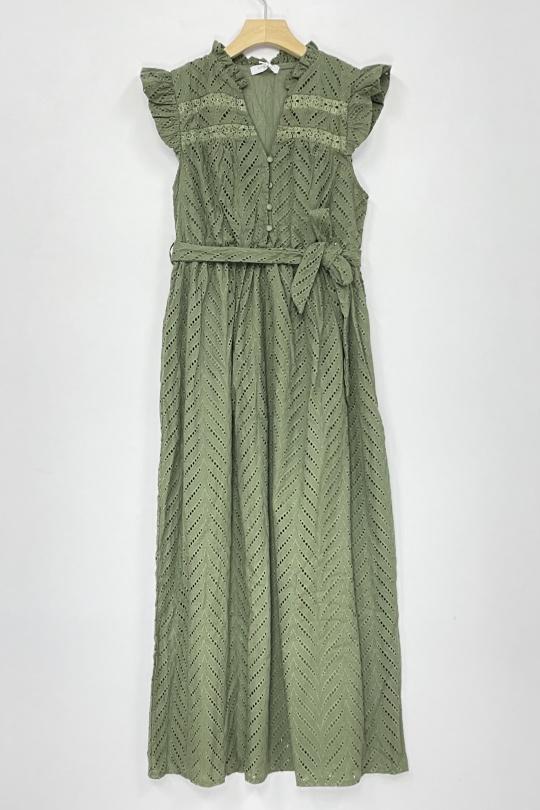 Abiti maxi Donna Khaki LILIEROSE 16407 Efashion Paris