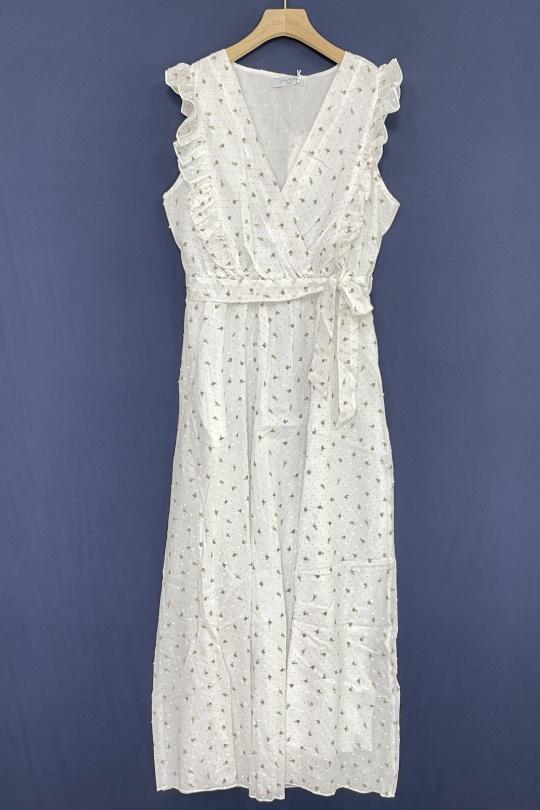 Abiti maxi Donna White LILIEROSE 16570 Efashion Paris