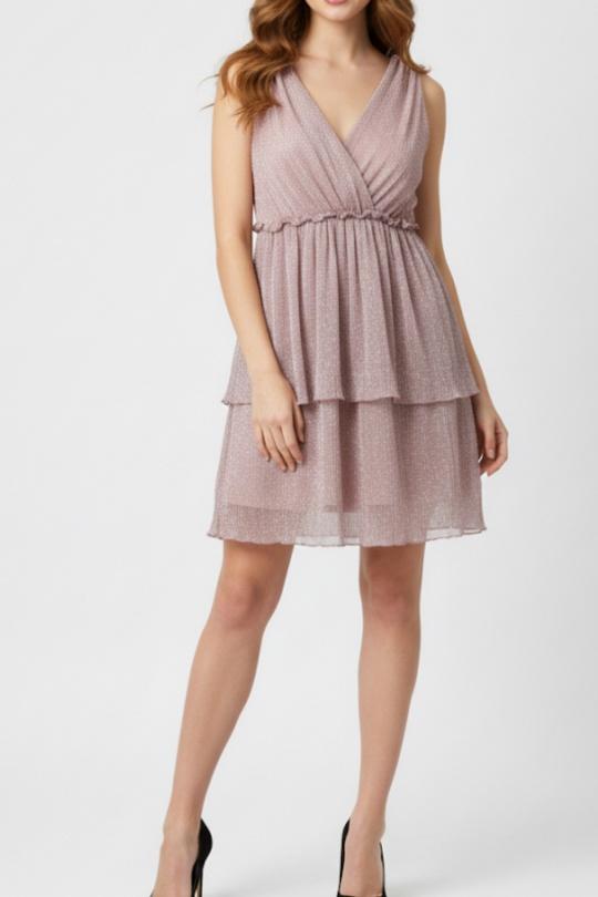 Vestidos cortos Mujer Pink LILIEROSE 14216 Efashion Paris