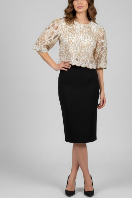 Top Donna White LILIEROSE 2527 Efashion Paris