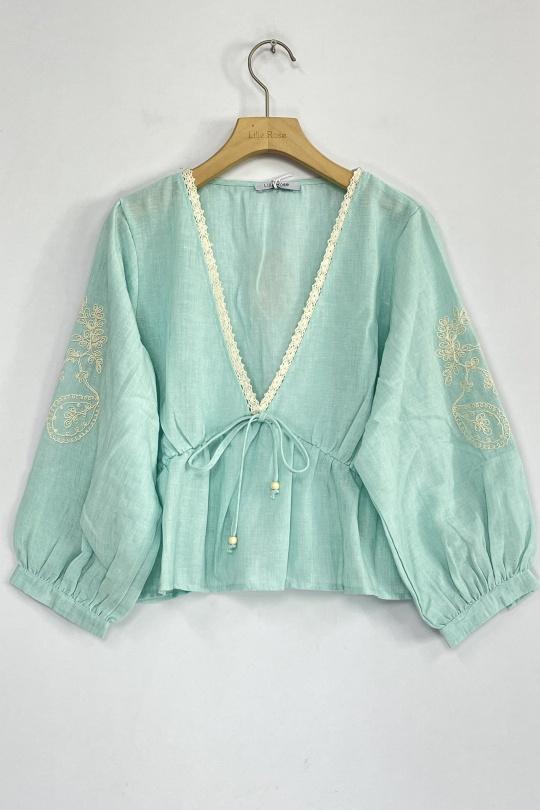 Tops Femme Vert LILIEROSE WGHZ99901 Efashion Paris