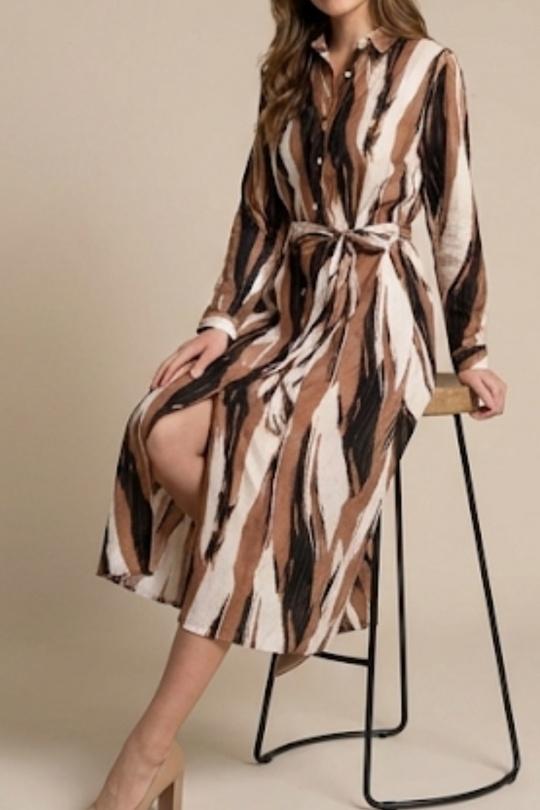 Abiti maxi Donna Brown LILIEROSE 16833 Efashion Paris