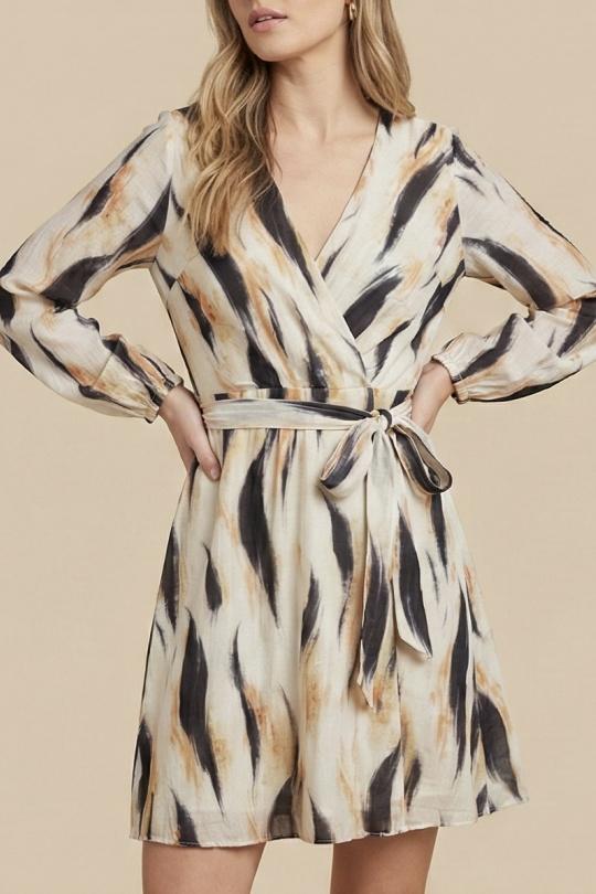 Robes courtes Femme Beige LILIEROSE 16808 Efashion Paris