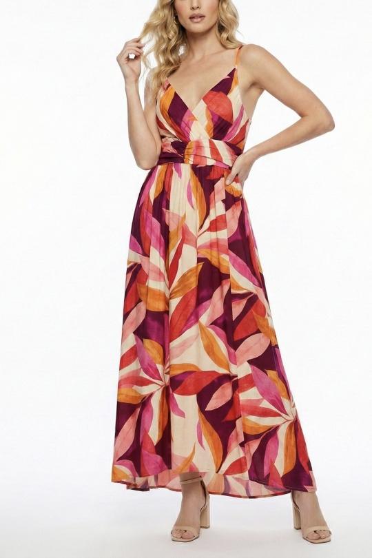 Robes longues Femme Rouge LILIEROSE 16770 Efashion Paris