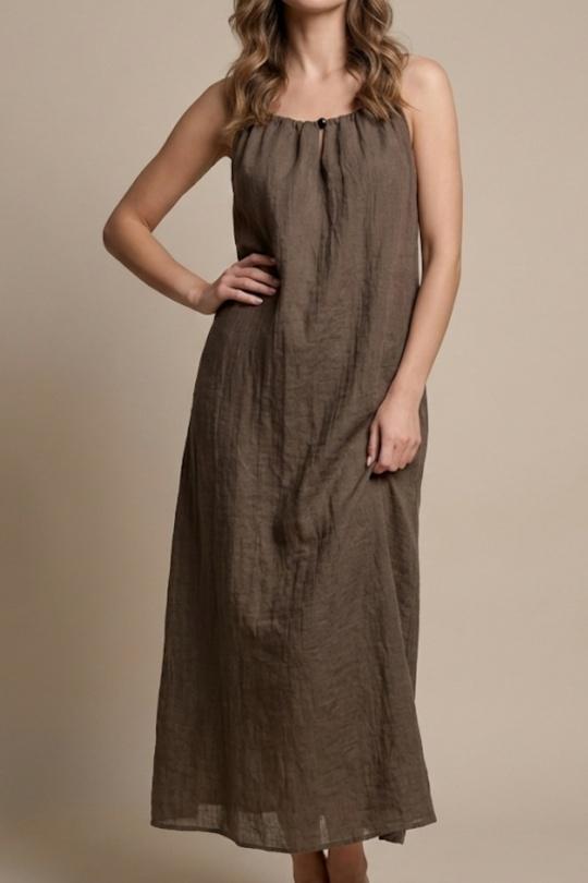 Robes longues Femme Kaki LILIEROSE WGLI014 Efashion Paris