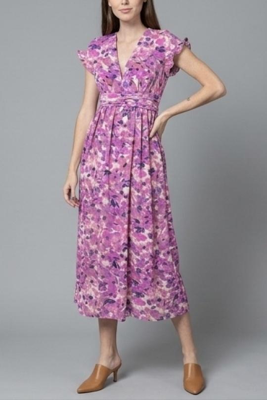 Robes longues Femme Fushia LILIEROSE 14419 Efashion Paris