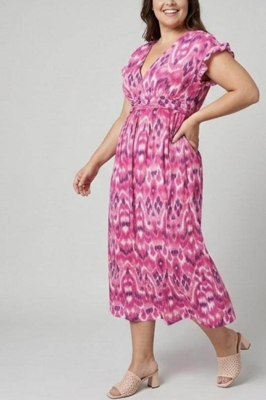 Robes longues Femme Fushia LILIEROSE 14415 Efashion Paris