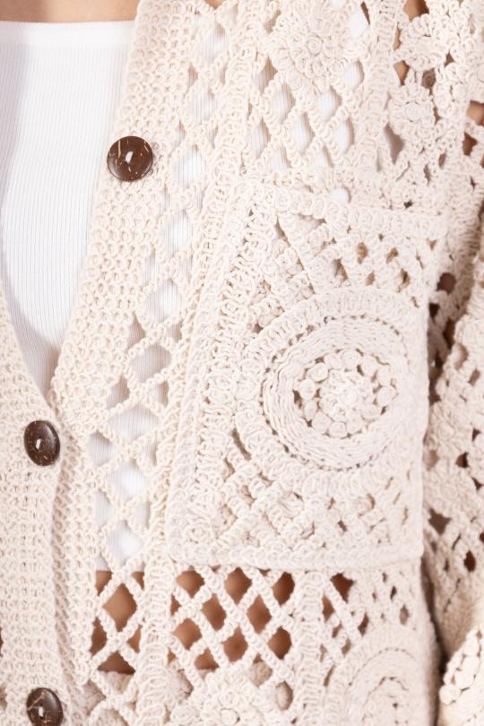 Cardigans Women Beige LILIEROSE 273 Efashion Paris