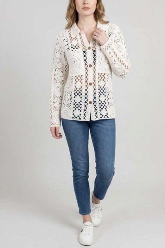 Cardigans Women Beige LILIEROSE 273 Efashion Paris