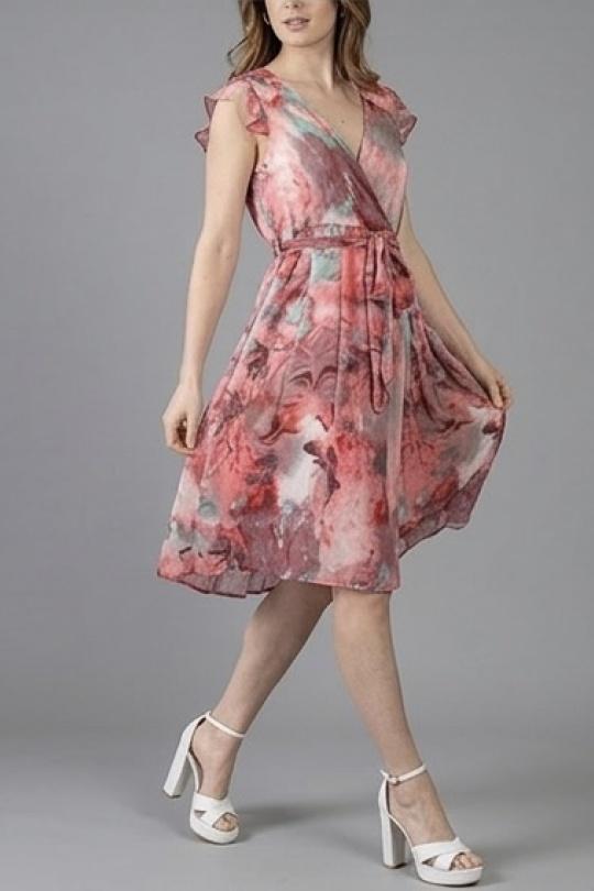 Robes courtes Femme Fushia LILIEROSE 14279 Efashion Paris