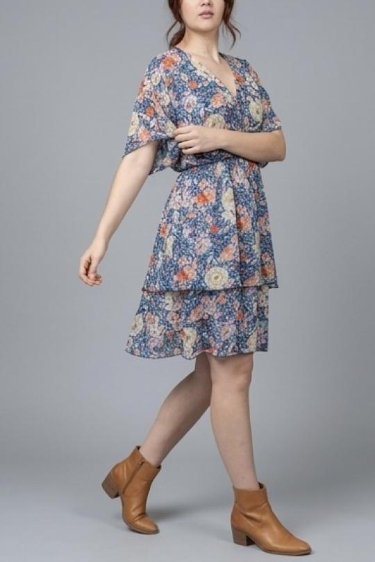 Robes courtes Femme Bleu LILIEROSE 13934 Efashion Paris