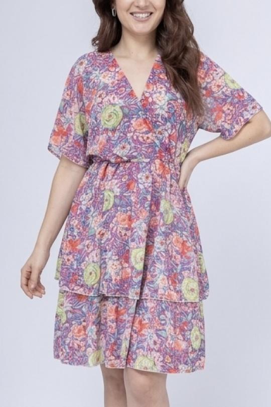 Robes courtes Femme Bleu LILIEROSE 13934 Efashion Paris