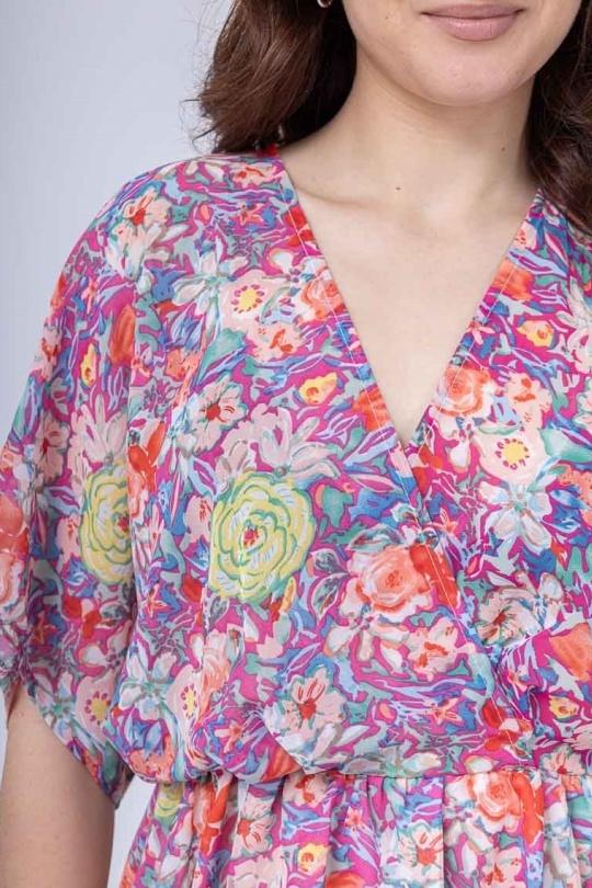 Robes courtes Femme Bleu LILIEROSE 13934 Efashion Paris