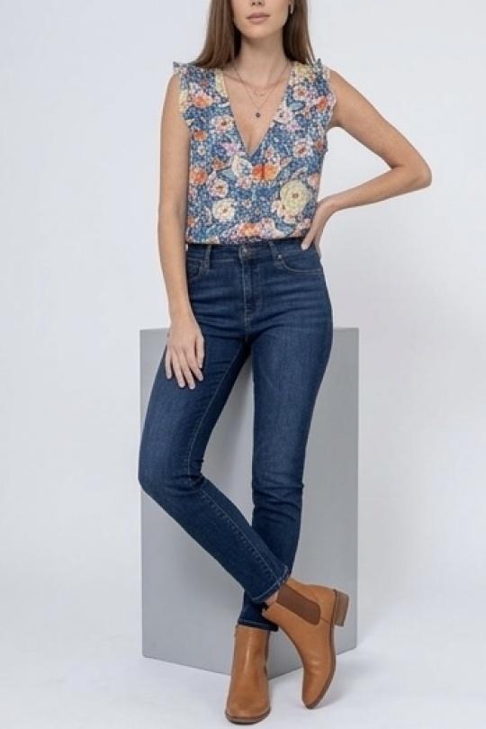 Tops Femme Bleu LILIEROSE 13936 Efashion Paris