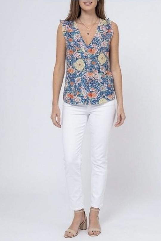 Tops Femme Bleu LILIEROSE 13936 Efashion Paris