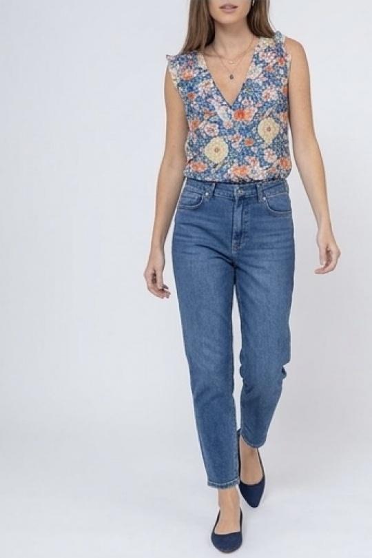 Tops Femme Bleu LILIEROSE 13936 Efashion Paris