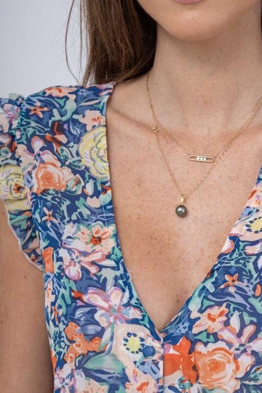 Tops Femme Bleu LILIEROSE 13936 Efashion Paris