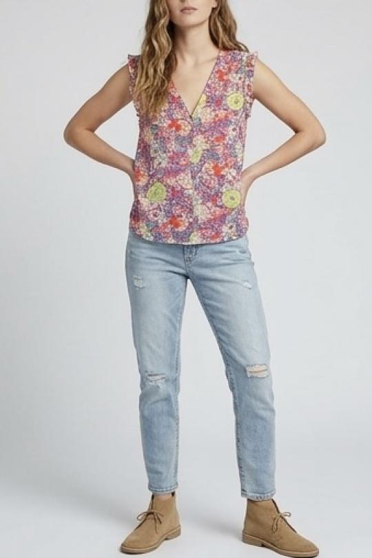 Tops Femme Bleu LILIEROSE 13936 Efashion Paris