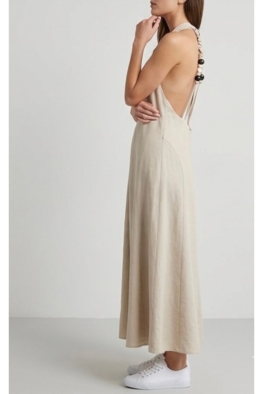 Robes longues Femme Beige LILIEROSE MF2535 Efashion Paris