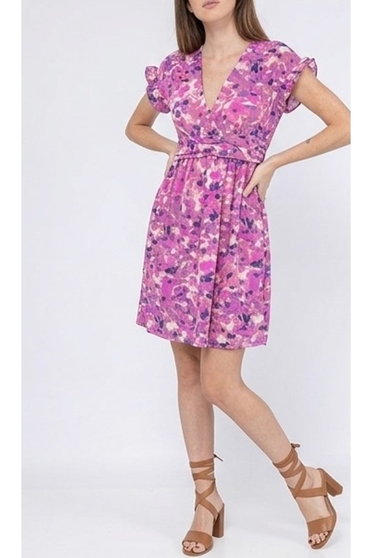 Robes courtes Femme Fushia LILIEROSE 14420 Efashion Paris