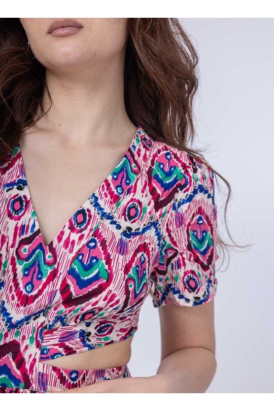 Robes courtes Femme Fushia LILIEROSE 14117 Efashion Paris